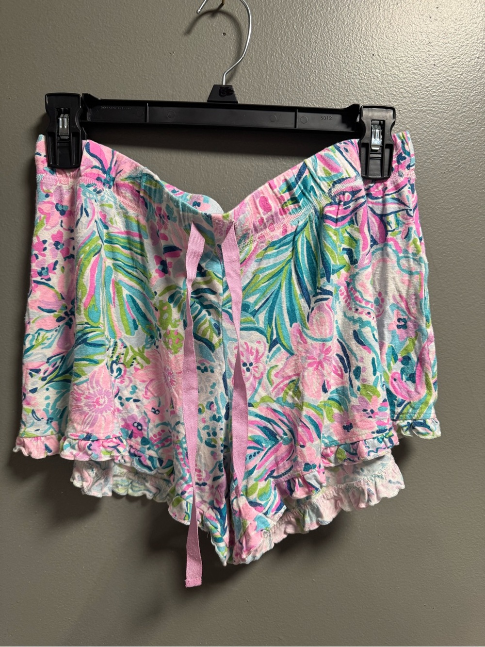 Lilly Pulitzer Pajama Ruffle Short in Multi Lillys Favorite Things M